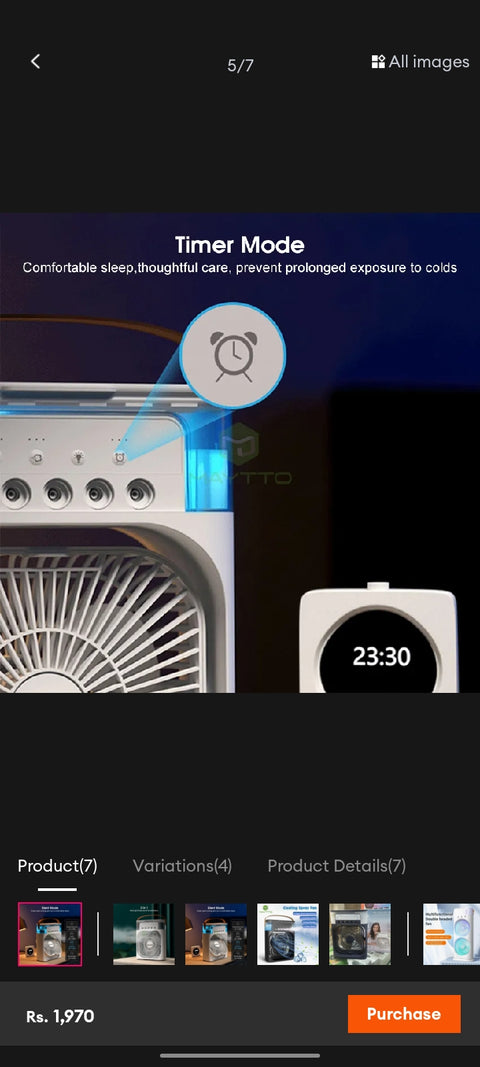 Portable air conditioner fan USB